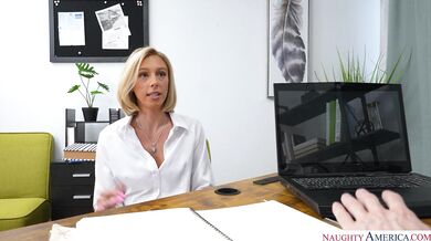 Blonde Lovely Lo Does Whatever It Takes To Keep Her Job