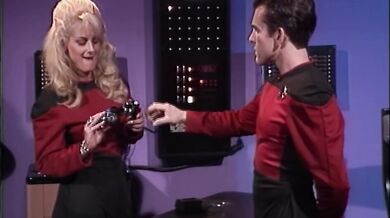 Vintage Space Porn Parody Sex Trek 5 - Full Movie With Lina Paige (1995)