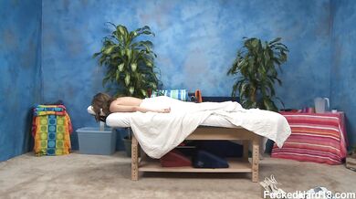 Busty Lily Love fucks masseur