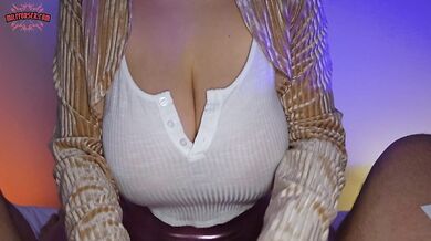 ASMR with huge natural tits