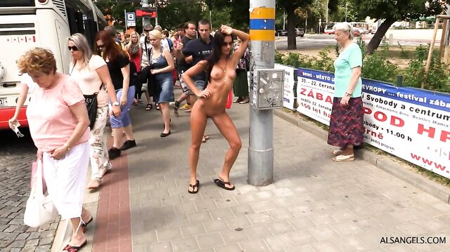 Kari Milla naked in public