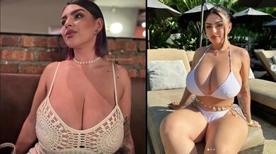 Huge natural breasts in many ways - Laura Orsolya