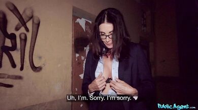 MILF with glasses gets paid on the street for quick sex - Shay Sights