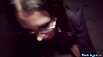 MILF with glasses gets paid on the street for quick sex - Shay Sights