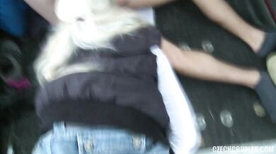 Samantha Bee and Barbara Nova fucking in van in foursome