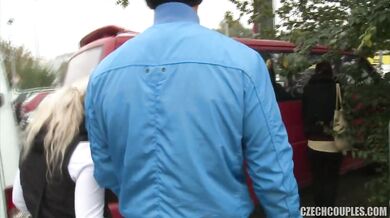 Samantha Bee and Barbara Nova fucking in van in foursome