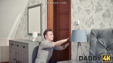 Bathroom fuck with busty stepdaughter