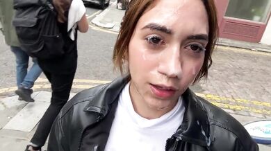 Outdoor facial walk of shame - Artemis Carmona