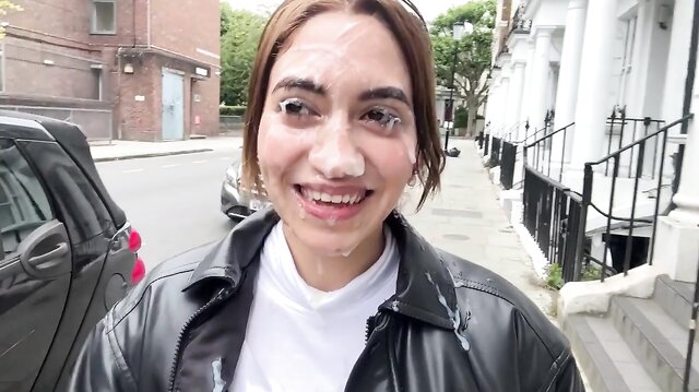 Outdoor facial walk of shame - Artemis Carmona
