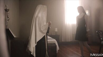 Kenna James as horny nun