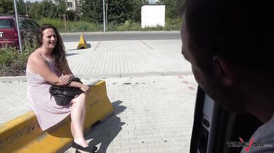 Young BBW fucked in van