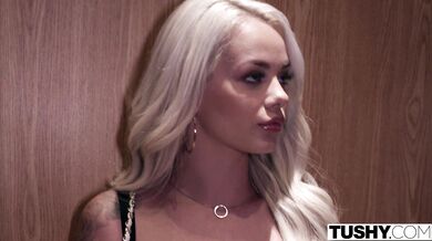 TUSHY - Elsa enjoys anal with kayden's boy-toy as she watches