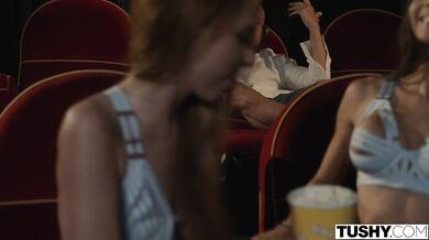 TUSHY - Gorgeous duo Holly & Vanessa have hot anal threesome