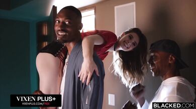 Molly Little gets passed around in 6-BBC gangbang