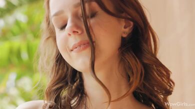 Beautiful model Amber playing with her pussy in this video