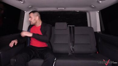 Horny street girl fucks in van