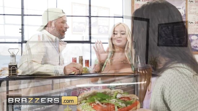 BRAZZERS - Scott gets a huge boner when college girl Jizzjazz flashes him with her sweet pussy
