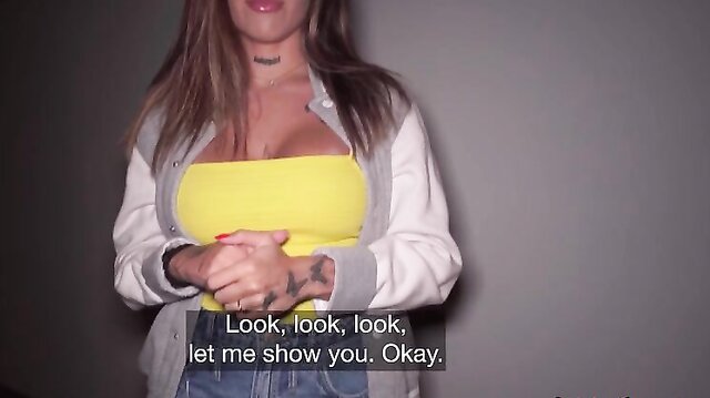 Busty Katty Soarez fucks with Public Agent