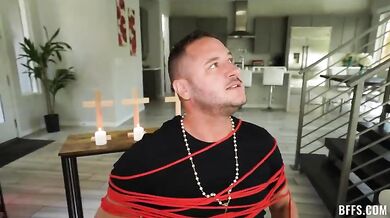 Three horny nuns Natalie Brooks, Selena Love, Fiona Frost fuck with devil Danny Mountain