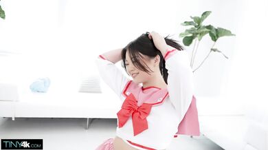 Asian beauty Lulu Chu in cosplay fucks with BWC