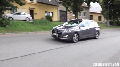 Outdoor POV fuck with a redhead girl