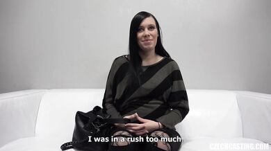 Pregnant amateur at the casting