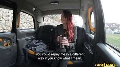 Cindy Shine fucks taxi driver