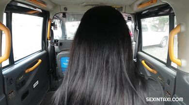 Sex in taxi with black girl Zuzu Sweet