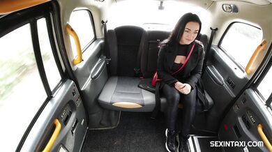 Sex in taxi with black girl Zuzu Sweet
