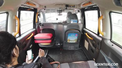 Gypsy Sandra Soul fucks in taxi with taxi driver