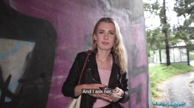 Public Agent Picked up this athletic blonde in the rain