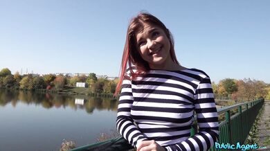 Public Agent - Fucking this redhead's sexy body, damn, wow!