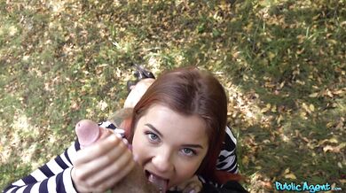 Public Agent - Fucking this redhead's sexy body, damn, wow!