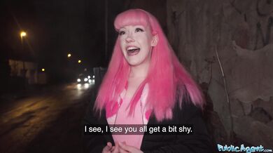 Public Agent - I removed her chastity belt and creampied her wet pussy