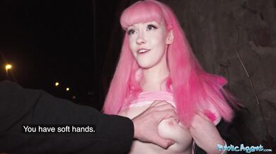 Public Agent - I removed her chastity belt and creampied her wet pussy