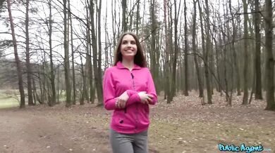 Public Agent - I fucked this hot brunette jogger out in the woods