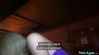 Public Agent - Mamada real en público y sexo con dos tíos en un aparcamiento subterráneo