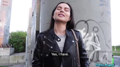 Public Agent - Cute Russian college student talked into fucking outside