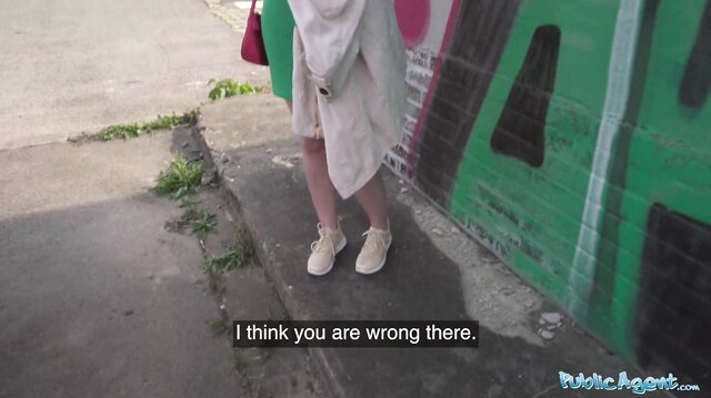 Public Agent - Izzy rolls off my condom to feel me bareback inside her