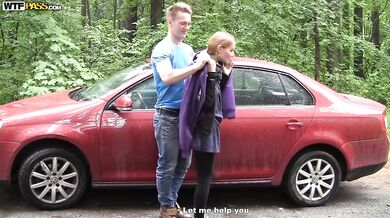 Cum on Sabina Moore's spread pussy