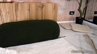 Anal dildo deep inside her