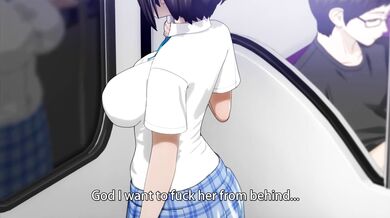 Šukání prsaté studentky ve vlaku