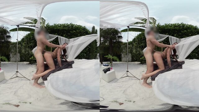 Pool fuck in VR view