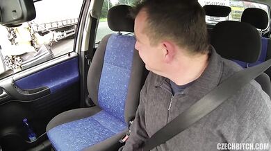 Whore banged in the car