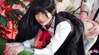 Potetovaná chudá teen Zirael Rem