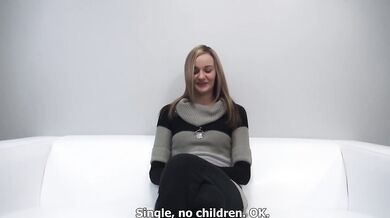 Skinny shy amateur Michaela plays around a bit