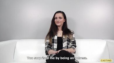 18letá amatérka Petra na castingu