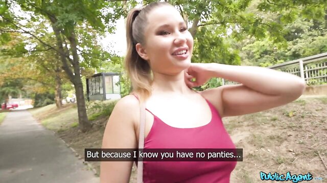 Public Agent - College girl fucks in public for the first time