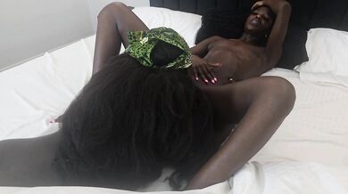 With two black women in threesome