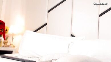 Gorgeous blonde masturbates her tight pussy wildly